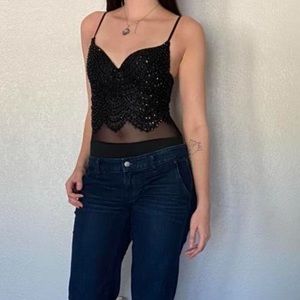 A beautiful beaded body suit🖤 🥀
